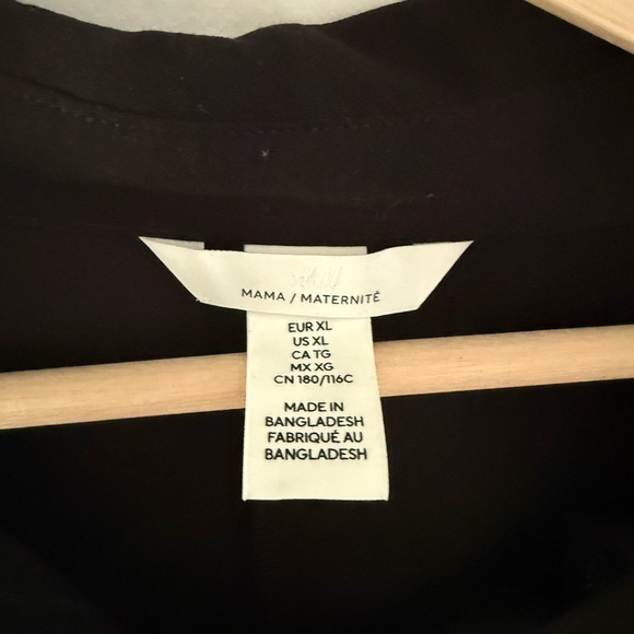 Black Maternity Button Up - Picture 4 of 4